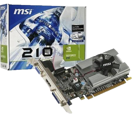 Placa de Video GeForce MSI G210 1GB